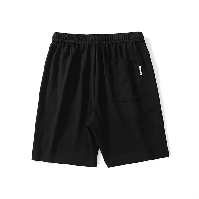 雅鹿 抽绳透气宽松直筒休闲短裤 男款