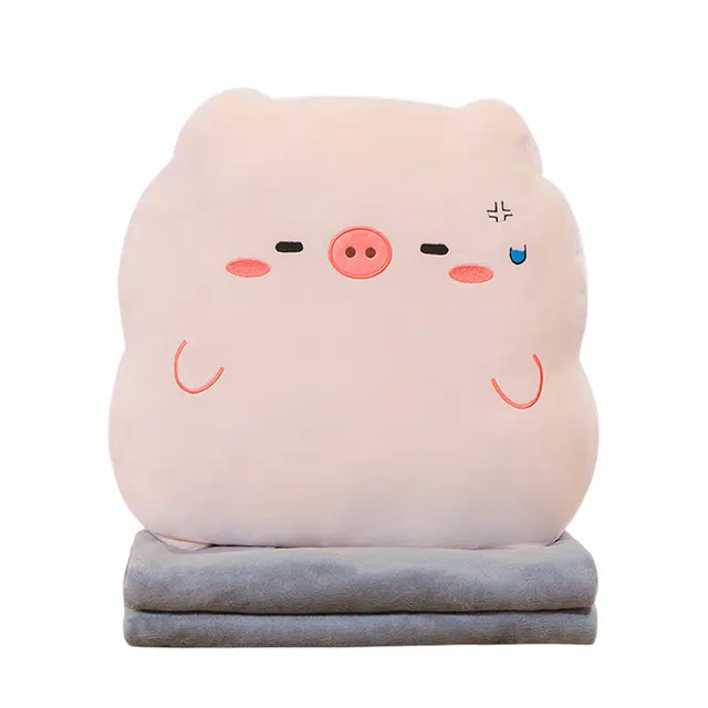 爱冰清 少女粉系猪猪 玩偶 毛绒公仔