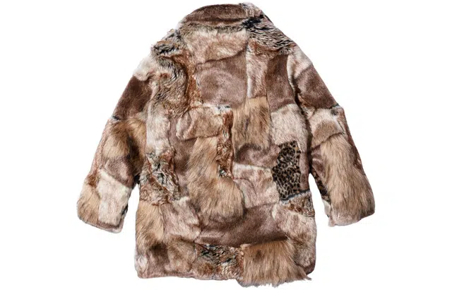 Supreme x MM6 Maison Margiela SS24 WEEK7 PATCHWORK FAUX FUR COAT