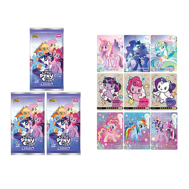卡游 小马宝莉 第二弹 彩虹包友谊永恒卡 卡牌周边收藏卡  可爱卡牌