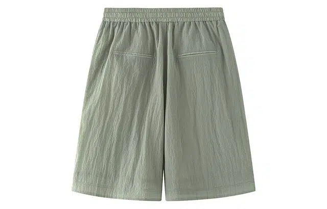 艾莱依 纯色中腰通勤休闲短裤 女款