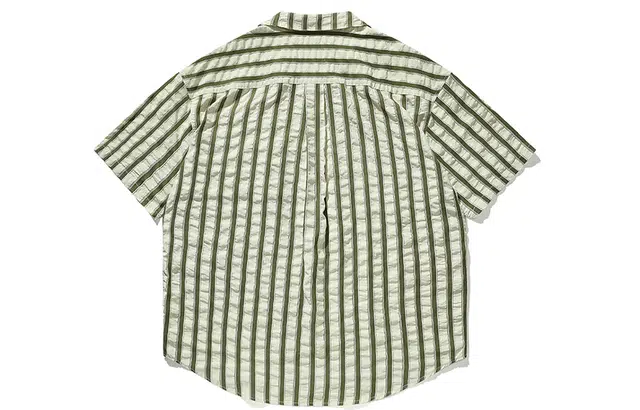 714STREET Striped Short Sleeve Shirt
