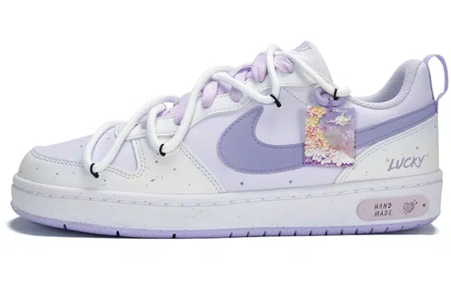 Nike Court Borough Low White Purple