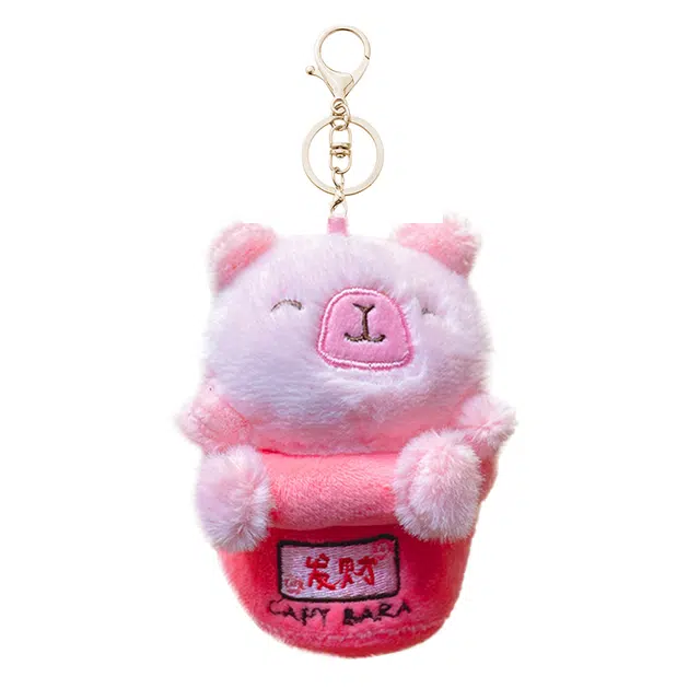 钵提 花盆卡皮巴拉 卡通配饰可爱钥匙扣 玩偶 毛绒挂件