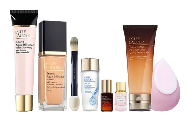 雅诗兰黛 未来派粉保湿美肌 滋润 彩妆套装 清透修饰肤色 八件套