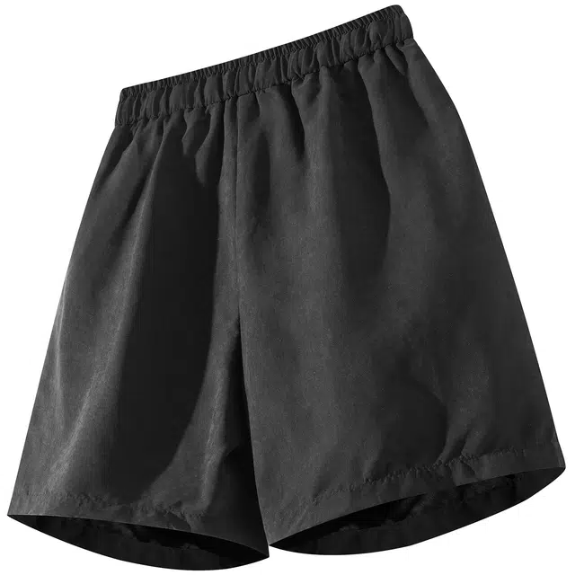 蜡笔小新 卡通小新徽标运动宽松梭织休闲短裤 男女同款