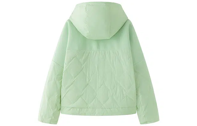 艾莱依 设计感拼接休闲短款宽松羽绒服 女款