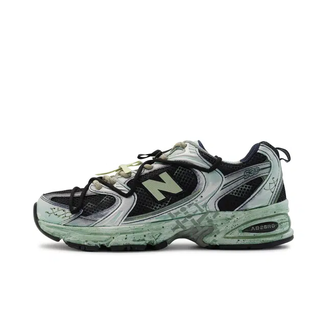 New Balance 530 Black Tea Green