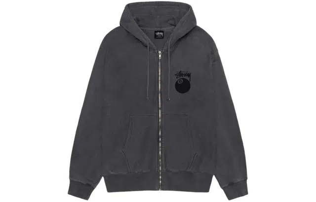 Stussy SS24 8 Ball Pig Dyed Zip Hood8