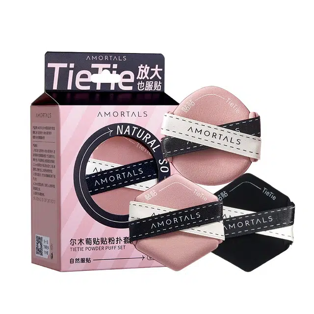 尔木萄 干湿两用双绷带贴贴双面 气垫粉扑