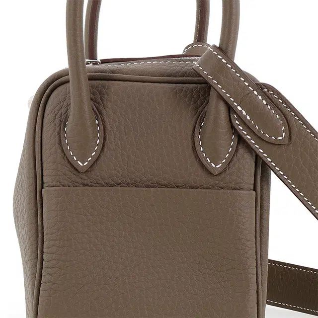 HERMES Lindy 19 Taurillon Clemence 18 Etoupe