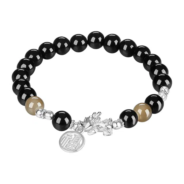 迷颂玛 时尚高级龙宝宝手串 国风招财纳福小众本命年手串 女朋友节日仪式感高颜值新中式龙年手链首饰 玻璃珠 手饰 男女同款情侣款