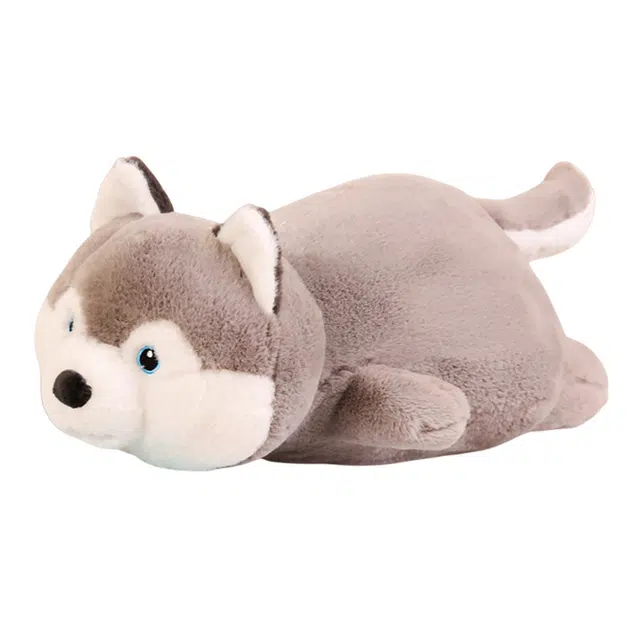 狐狸仙 呆萌柴犬哈士奇长抱枕 可爱二哈 玩偶 毛绒公仔