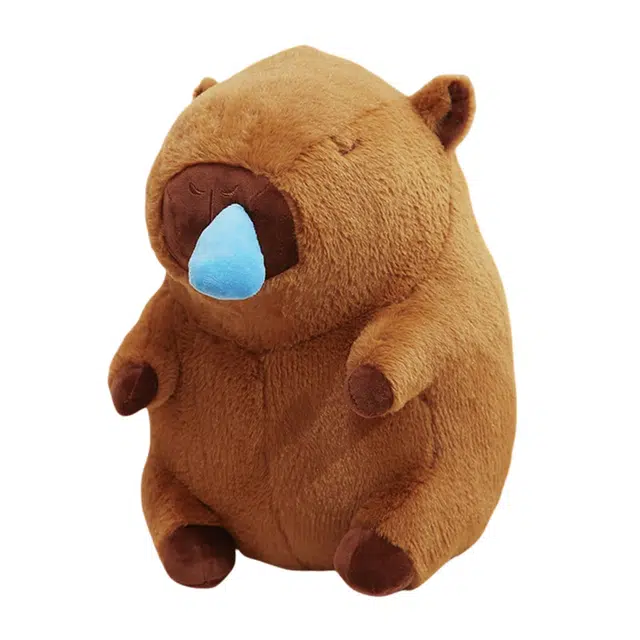 狐狸仙 卡皮巴拉 小鸡鼻涕可抽拉 流鼻涕水豚 玩偶 毛绒公仔