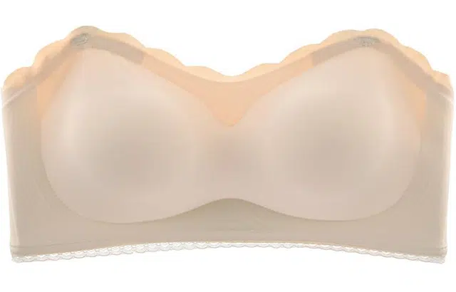 二三二三 纯色聚拢防滑无痕无钢圈防走光抹胸内衣 女款