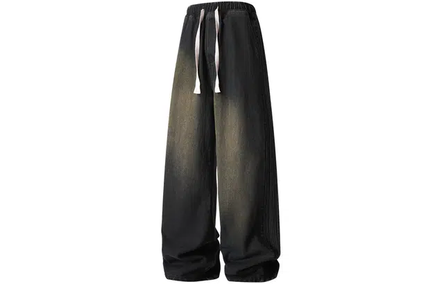 寻星记 美式复古水洗做旧休闲百搭直筒牛仔裤 男女同款