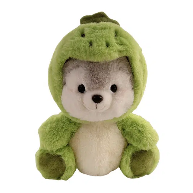 狐狸仙 萌哈系列 可爱变装哈士奇恐龙 玩偶 毛绒公仔