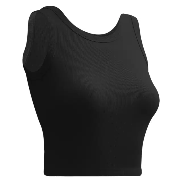 梦特娇 莫代尔女内搭修身白色无袖上衣背心 女款