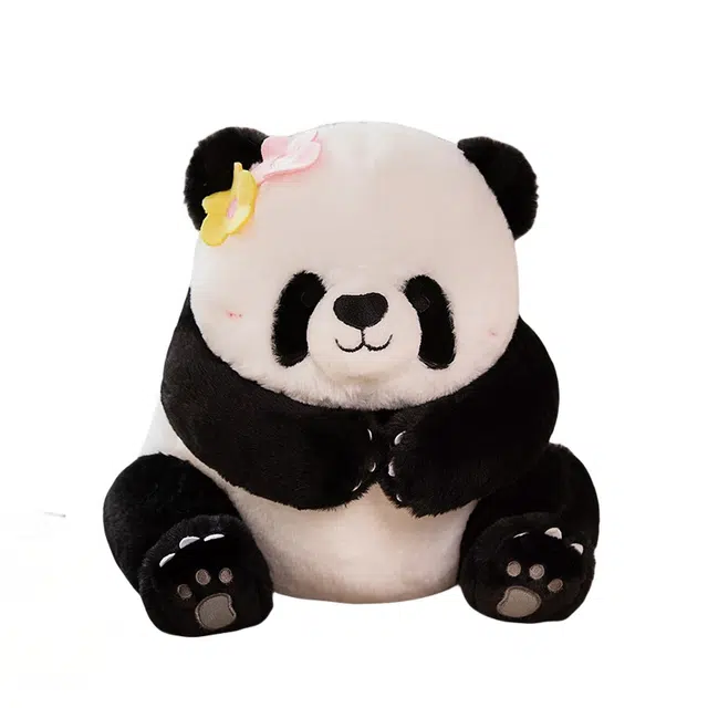 万童乐 花花黑白大熊猫抱枕 玩偶 毛绒公仔