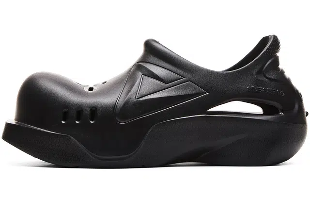 匹克 态极嘟嘟鞋 一鞋两穿 潮流百搭出街 减震回弹防滑 洞洞鞋 男款 全黑