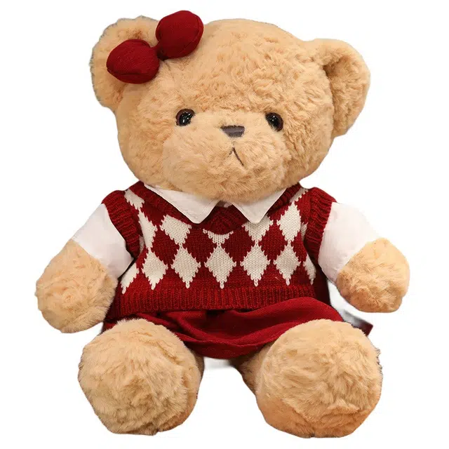 狐狸仙 情侣抱抱熊可爱 玩偶 毛绒公仔