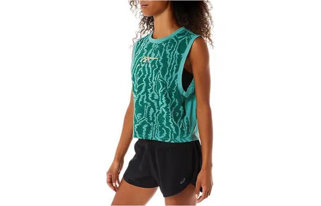 Asics Allover Printed Muscle Crop
