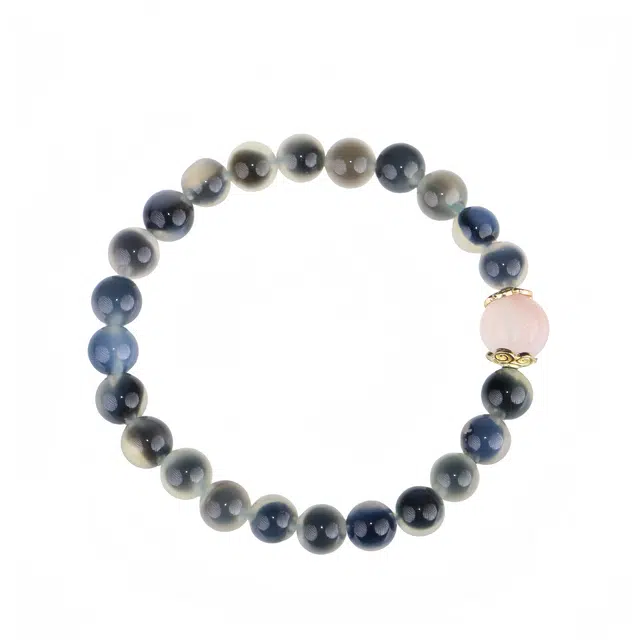 梨云暮雪 新中式国风 糖心 汉服旗袍 日常 玛瑙 玉石手串 女款