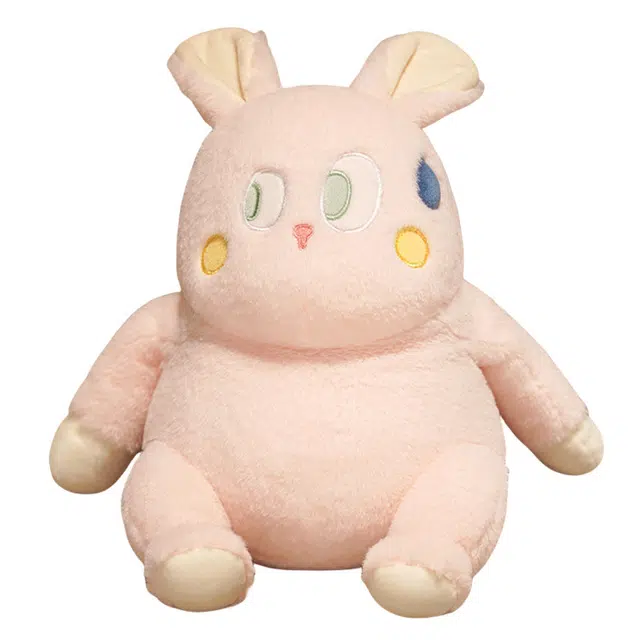 狐狸仙 呆萌流汗大眼仔胖嘟嘟小狗 玩偶 毛绒公仔