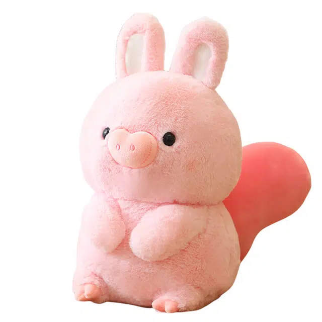 狐狸仙 软萌少女心兔子猪猪趴姿抱枕 玩偶 毛绒公仔