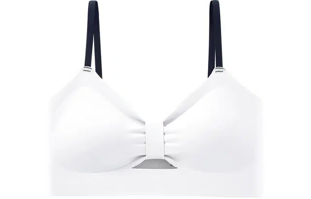 二三二三 撞色肩带薄款无钢圈聚拢上托舒适无痕文胸 女款