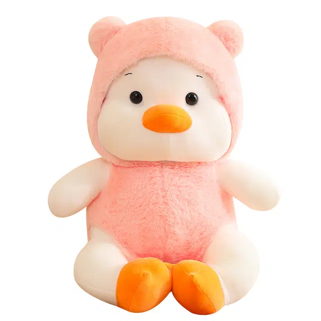 狐狸仙 可爱带帽山茶鸭 奶呼呼小鸭子 玩偶 毛绒公仔