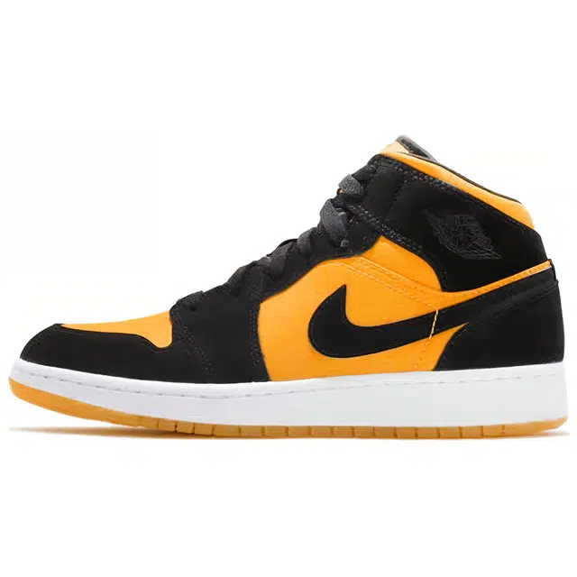 Jordan Air Jordan 1 Mid GS Black Yellow 2019