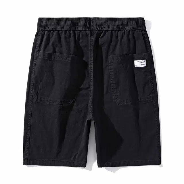 雅鹿 薄款直筒宽松阔腿五分休闲短裤 男款