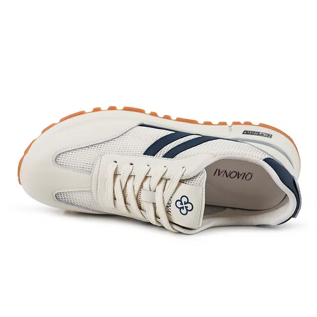 乔奈 厚底增高 时尚舒适 耐磨透气 低帮 生活休闲鞋 男款