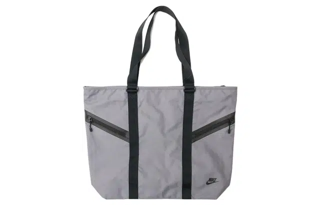 ASOS Weekend Collective Tote i sort nylon med vævede stropper