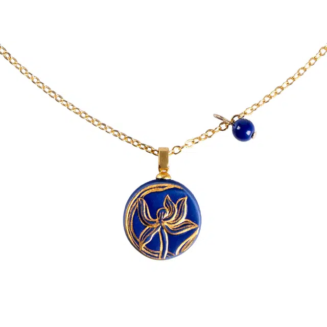 凡华造物 兰花轻奢小众高级感 陶瓷 吊坠 女款