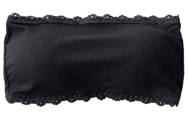 二三二三 纯色蕾丝边防走光聚拢薄款透气抹胸内衣 女款