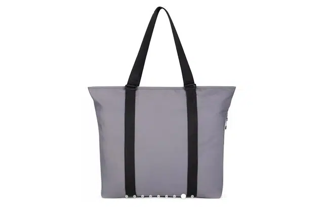 ASOS Weekend Collective Tote i sort nylon med vævede stropper