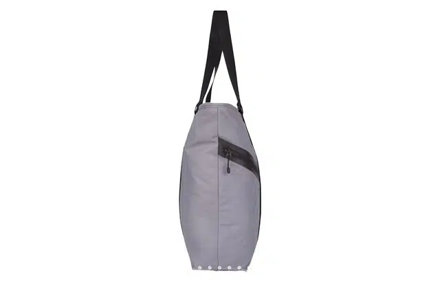 ASOS Weekend Collective Tote i sort nylon med vævede stropper