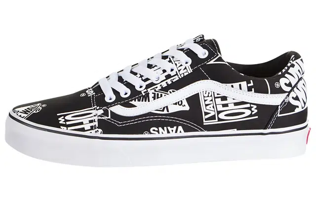 Vans Old Skool Mix Logo Black White