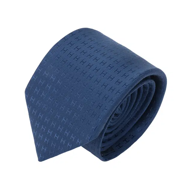 Hermes Tie Blue