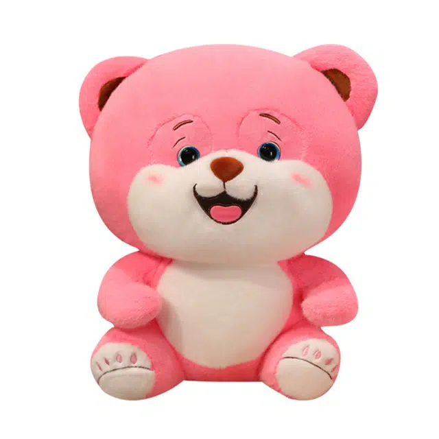 狐狸仙 粉红抱抱熊 可爱呆萌泰迪熊 安抚抱枕 玩偶 毛绒公仔
