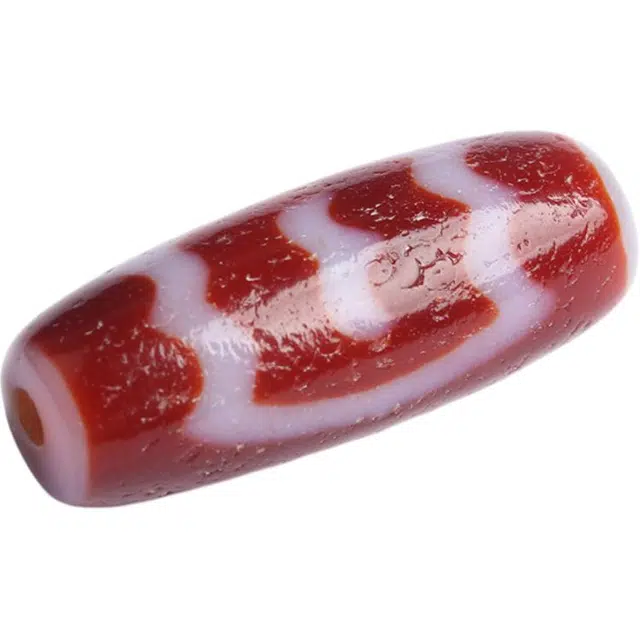 欧说珠宝 风化清晰高油包浆再造辰砂朱砂供红肉大鹏鸟 再造辰砂朱砂 天珠吊坠 男女同款情侣款