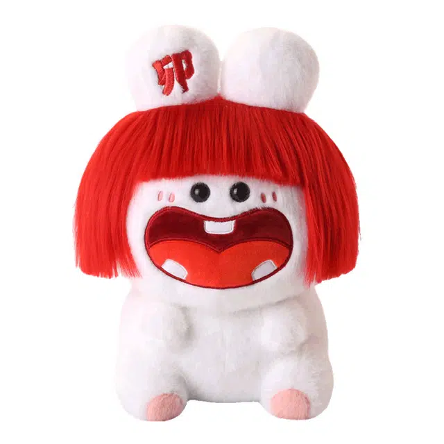 狐狸仙 卡通坐姿小兔子 玩偶 毛绒公仔