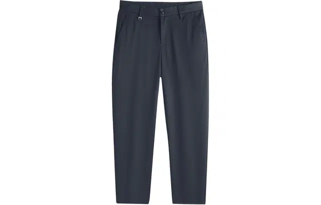 与狼共舞 中腰耐磨纯色休闲裤 男款 藏青色