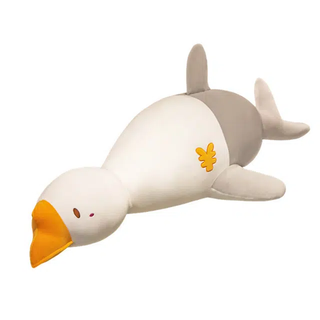 狐狸仙 创意卡通鱼鹅 充足大白鹅 玩偶 毛绒公仔