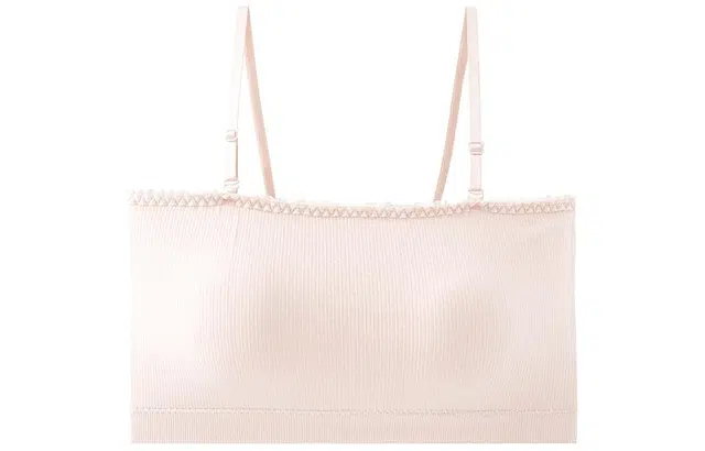 二三二三 纯色蕾丝边无肩带女小胸防滑收副乳隐形聚拢薄款防走光纯色抹胸内衣 女款