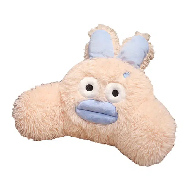 狐狸仙 卡通长毛怪香肠嘴腰靠腰枕 玩偶周边