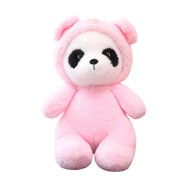 狐狸仙 可爱变身熊猫 变装娃娃抱枕布偶 玩偶 毛绒公仔