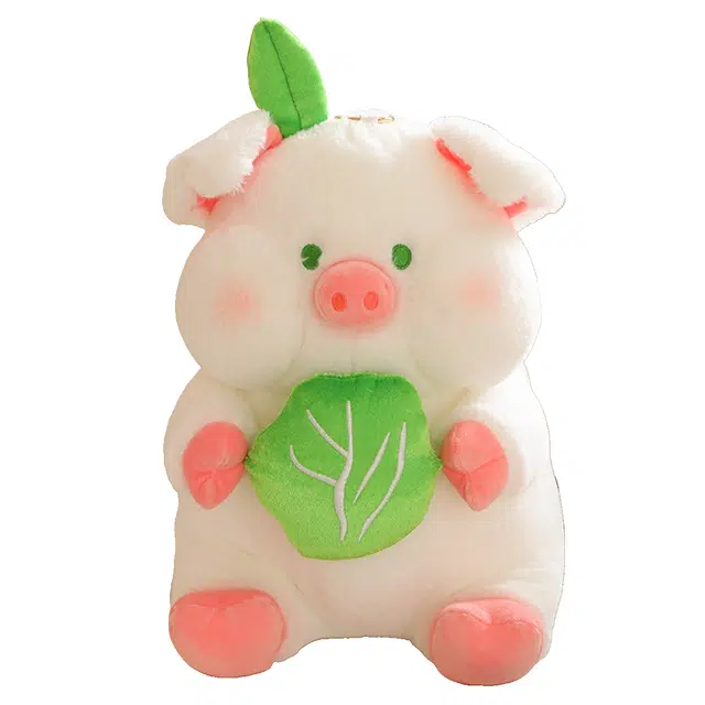 安之静雅 可爱菜猪娃娃抱枕 玩偶 毛绒公仔